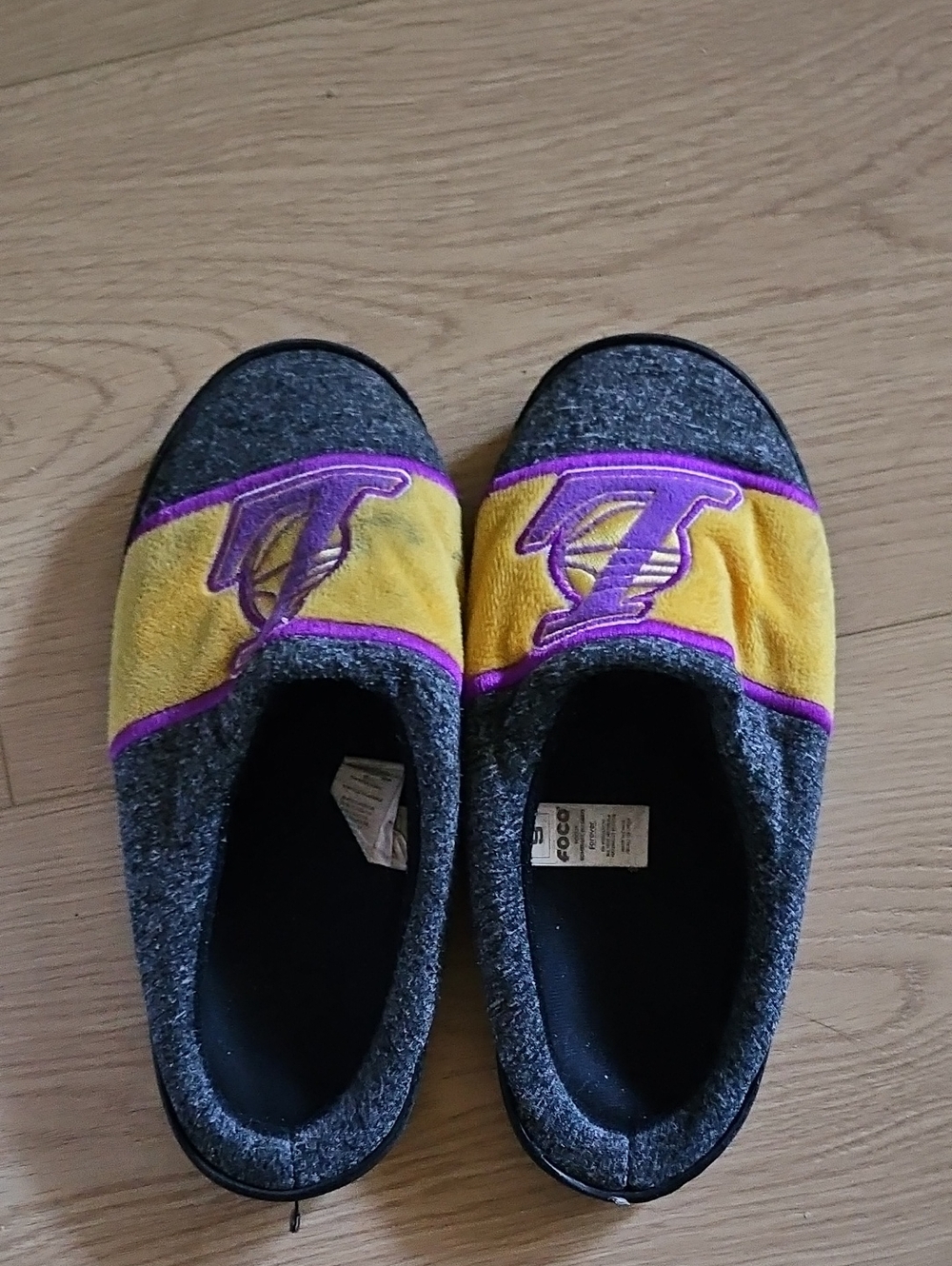 Kids Purple & Yellow Slip-On Comfort Slippers